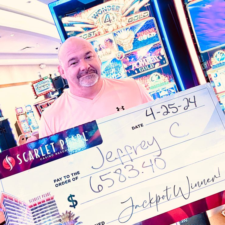 Jackpot Winner at Scarlet Pearl Casino in Diberville near Biloxi