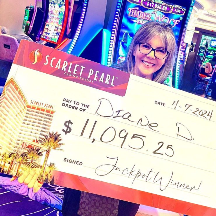 Jackpot winner at Scarlet Pearl Casino in Diberville near Biloxi