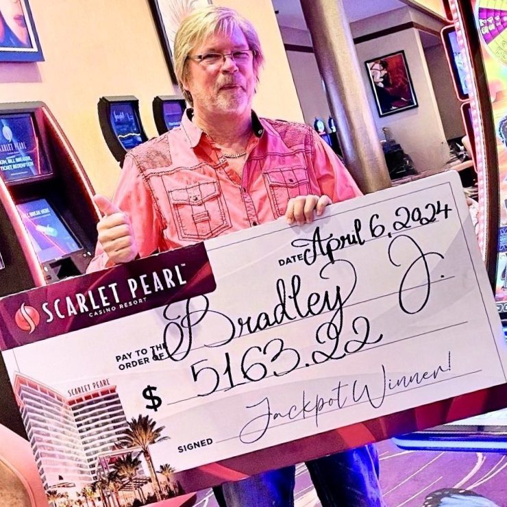 Jackpot winner at Scarlet Pearl Casino in Diberville near Biloxi