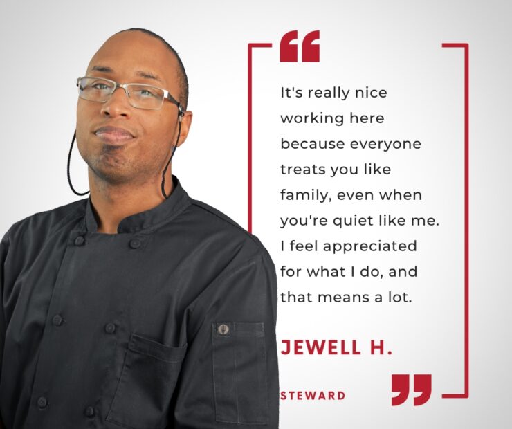 Jewell H. Steward and Associate of the month for August